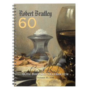 60e verjaardag gastboek notitieboek