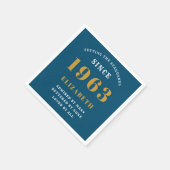 60e verjaardag Geboren in 1963 Voeg de naam Blue G Servet (Hoek)