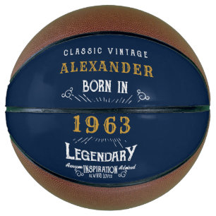 60e verjaardag Geboren in 1963 Voeg de naam Legend Basketbal