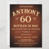 60e verjaardag gebotteld in 1965 Thema Kaart (Voorkant)