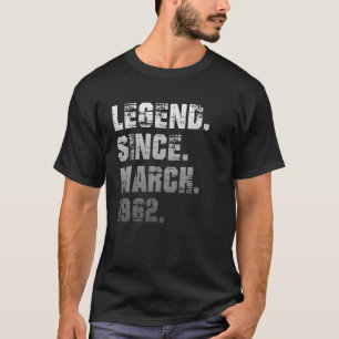 60e verjaardag geeft 60 jaar oude Legende sinds ma T-shirt