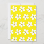 60e verjaardag Geel Eenvoudige madeliefjes Goud Mi Kaart (Achterkant)