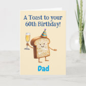 60e verjaardag Gefeliciteerd, papa, grappig  Kaart (Voorkant)