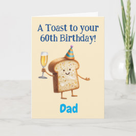 60e verjaardag Gefeliciteerd, papa, grappig  Kaart