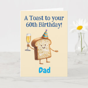 60e verjaardag Gefeliciteerd, papa, grappig Kaart