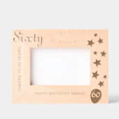 60e verjaardag gegraveerd Keepsake Lijst (Voorkant)