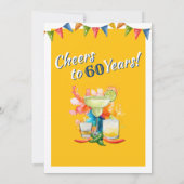 60e verjaardag gejuich voor 60 jaar Mexicaanse Fie Kaart (Achterkant)