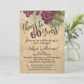 60e verjaardag gejuich voor 60 jaar  Rustiek Kaart (Staand voorkant)