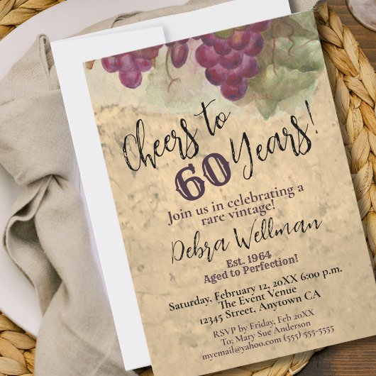 60e verjaardag gejuich voor 60 jaar  Rustiek Kaart