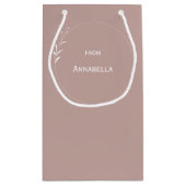 60e verjaardag gepersonaliseerde blush klein cadeauzakje (Achterkant)