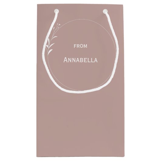 60e verjaardag gepersonaliseerde blush klein cadeauzakje (Achterkant)