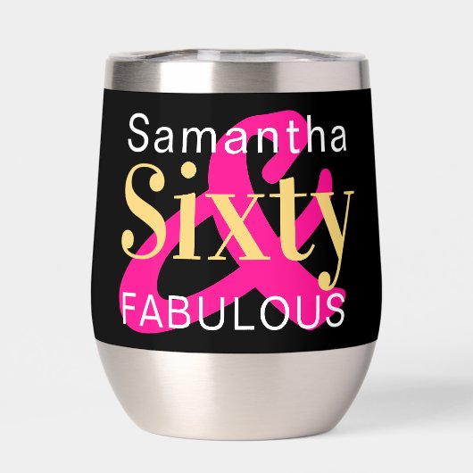 60e verjaardag gepersonaliseerde zestig fabelachti (Achterkant)