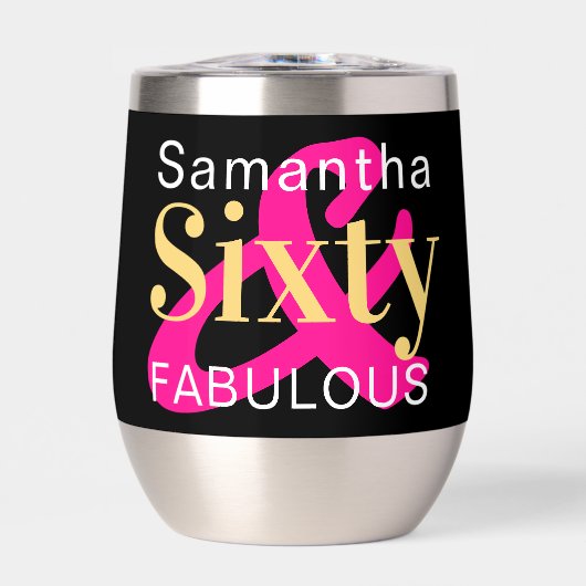 60e verjaardag gepersonaliseerde zestig fabelachti (Voorkant)