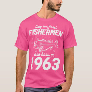 60e verjaardag Gevist 60 jaar oude visser 1963 T-shirt