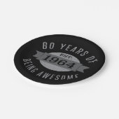 60e verjaardag Geweldige 1964 Papieren Bordje (Gekanteld)