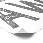 60e verjaardag Geweldige Perfect Poster (Hoek)