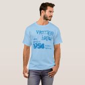 60e verjaardag Gift 1954 Brew V07 T-shirt (Voorkant volledig)