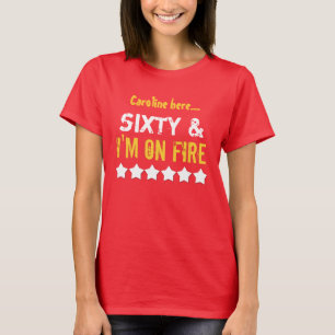 60e verjaardag Gift Funny op BRAND voor haar V05D T-shirt