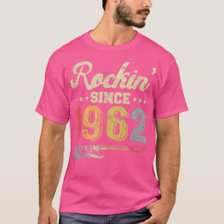 60e verjaardag gitaar Rockin sinds 1962 Gui T-shirt