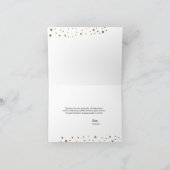 60e verjaardag Gold Black  Bericht Bedankkaart (Binnen)