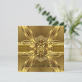 60e verjaardag Gold Black  juweel 2 Kaart (Staand voorkant)