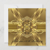 60e verjaardag Gold Black  juweel 2 Kaart (Voorkant)