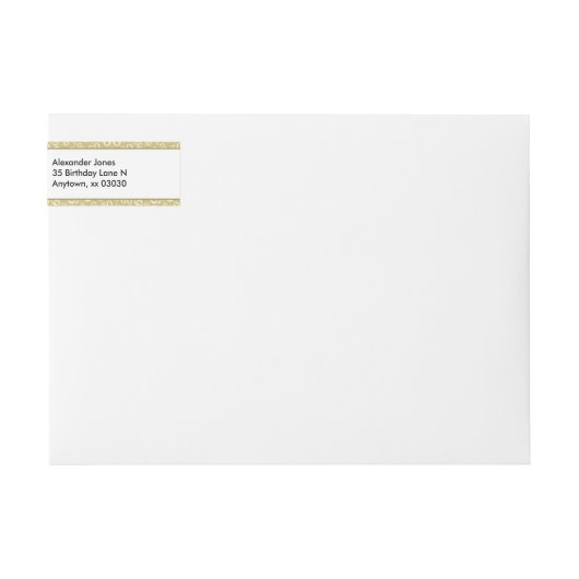 60e verjaardag Gold Random Number Patroon 60 (Voorkant)