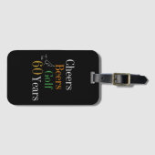 60e verjaardag Golf Cheers Beers Bagagelabel (Voorkant (horizontaal))