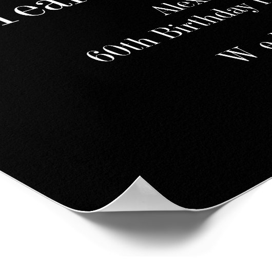 60e verjaardag Golf Cheers Beers Welkom Poster (Hoek)