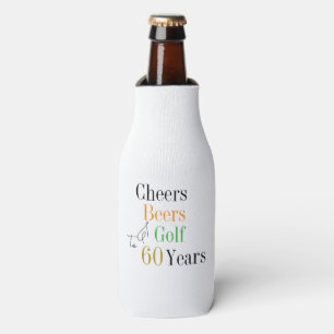 60e verjaardag Golf Cheers Bieren Minimal Feestje Flesjeskoeler