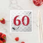 60e verjaardag Golf Club Napkins Servet (Insitu)