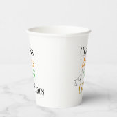 60e verjaardag Golf Proost Beers Minimal Party Papieren Bekers (Rechts)