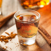 60e verjaardag Golf Proost Beers Minimal Party Shot Glas