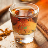 60e verjaardag Golf Proost Beers Minimal Party Shot Glas