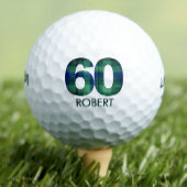 60e verjaardag golfballen 60 jaar golf plaid gift