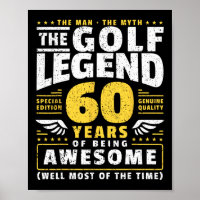 60e verjaardag golfspeler 60 jaar oud golfer