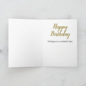 60e verjaardag Goud Zestig Acrostic Kaart (Binnen)