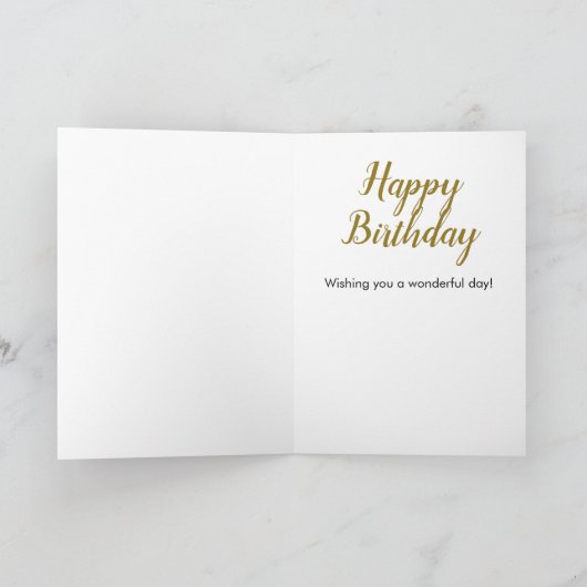 60e verjaardag Goud Zestig Acrostic Kaart (Binnen)