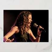 60e verjaardag gouden rode roze was folie uitnodiging (Achterkant)