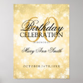 60e verjaardag Gouden Winterland Poster (Voorkant)