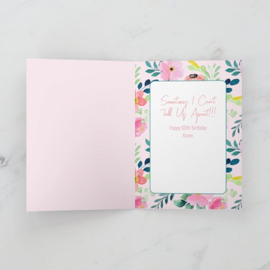 60e Verjaardag Grappig Gezegde Sassy Sarcastische  Kaart (Binnen)