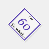 60e verjaardag Grappig ik ben 60 dus wat Servet (Hoek)