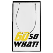 60e verjaardag Grappig Motivatie Modern Zwart Klein Cadeauzakje (Voorkant)