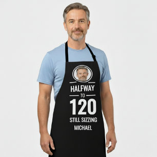 60e verjaardag halfweg 120 grappig foodie cadeau schort