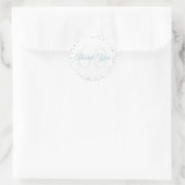 60e verjaardag harten confetti bedankt ronde sticker (Tas)