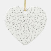 60e verjaardag Harten Confetti Keramisch Ornament (Achterkant)