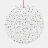 60e verjaardag Harten Confetti Keramisch Ornament (Achterkant)