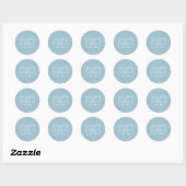 60e verjaardag Harten Confetti Ronde Sticker (Vel)