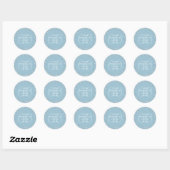 60e verjaardag Harten Confetti Ronde Sticker (Vel)