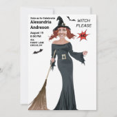 60e verjaardag heks alsjeblieft 🧙 grappig vrouwen kaart (Voorkant)